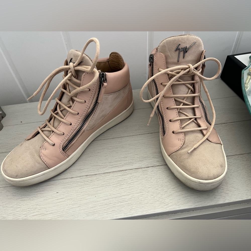 Pink High Top Sneakers